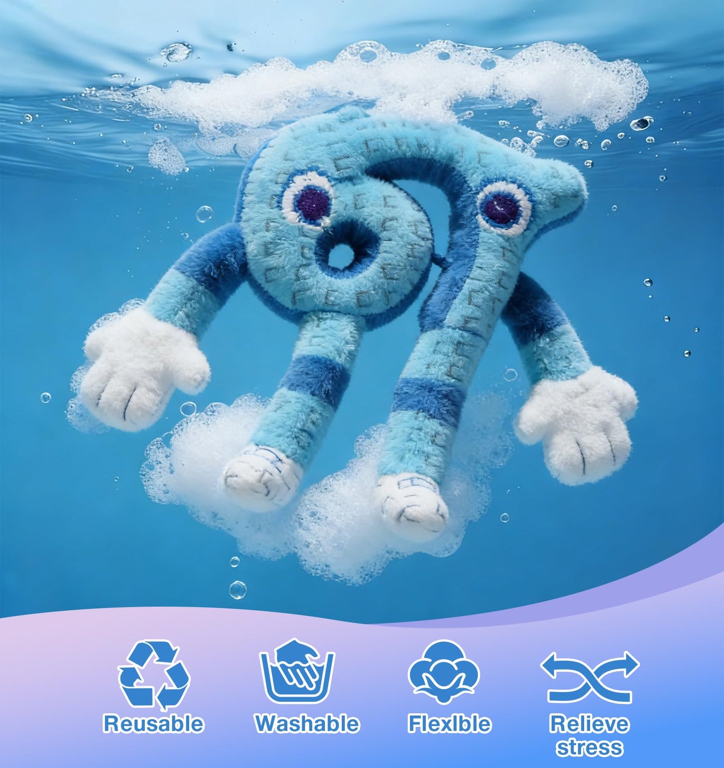 INROAN Brainrot 67 Plush Blue – 10-Inch Collectible Plush by INROAN
