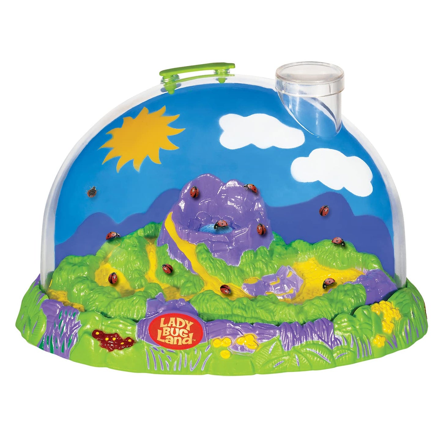 Insect Lore Ladybug Land | Live Ladybug Habitat Kit with Larvae Voucher