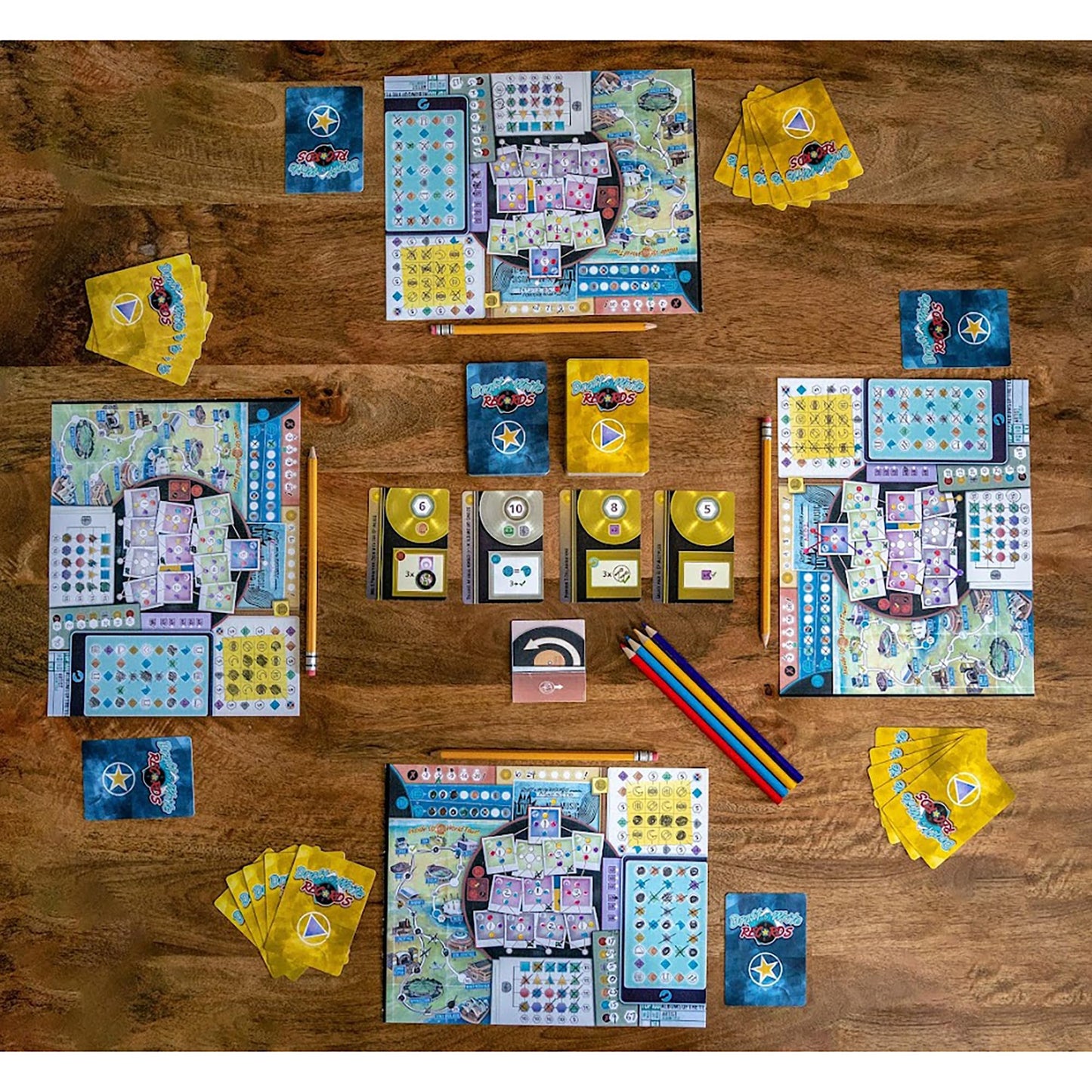 Inside Up Games Draft & Write Records – Music Board Game