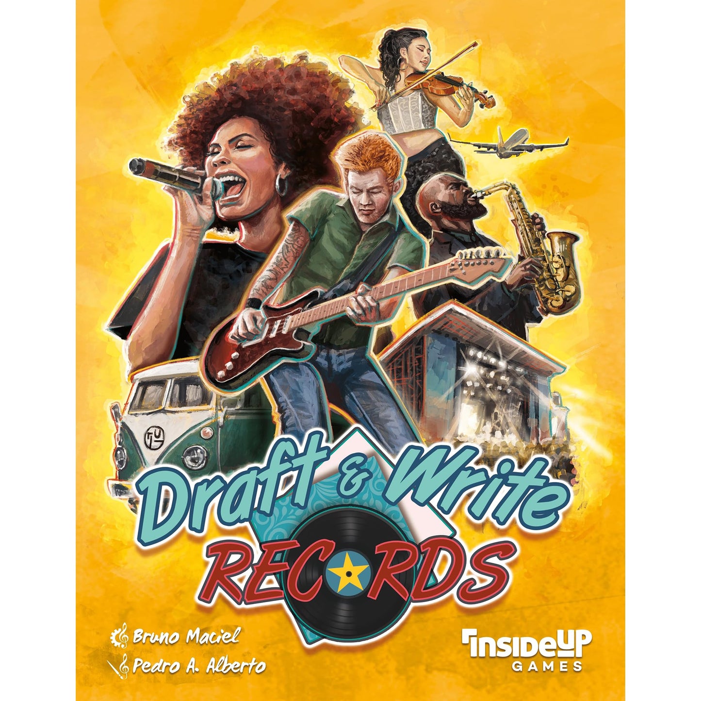 Inside Up Games Draft & Write Records – Music Board Game