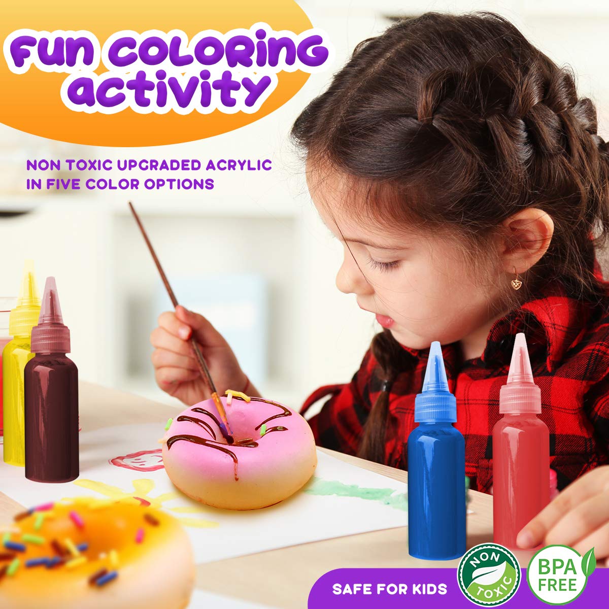 Insnug Paint Your Own Squishies Kit – Dessert Squishies Craft for Kids 4–10