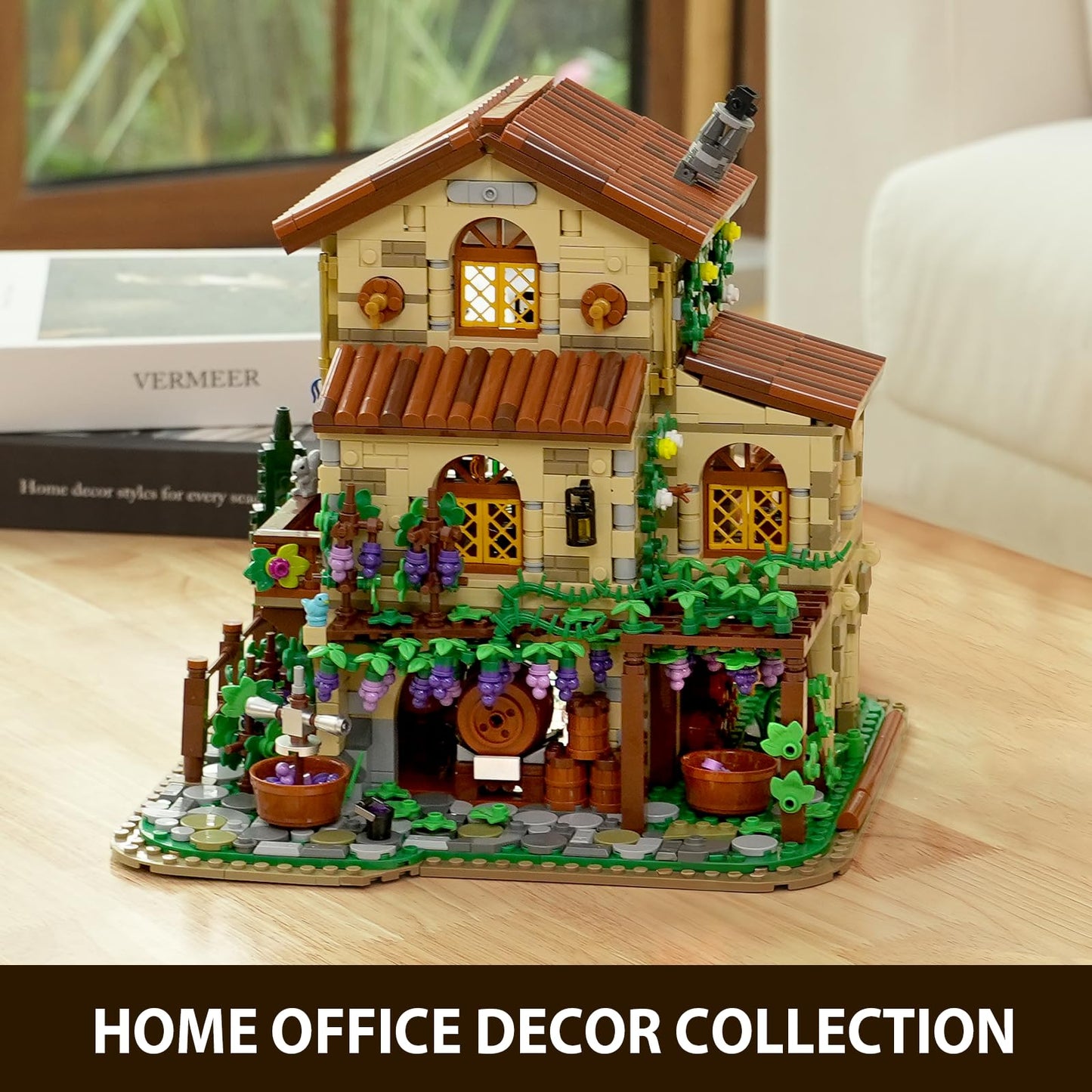 INSOON Winery Chateau House Building Kit with Lights – 1826 Pieces