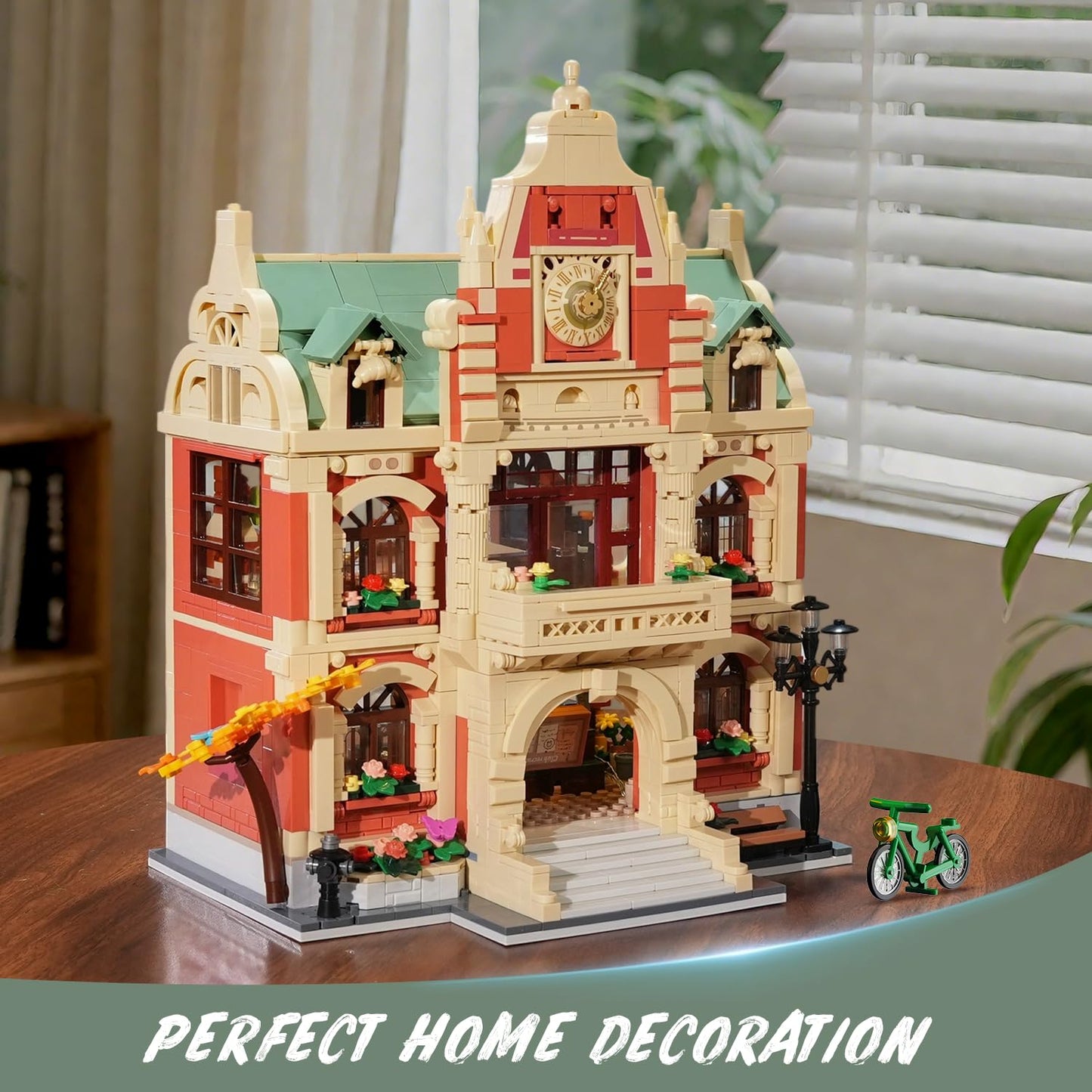 INSOON University Club House Building Set with Light — 1629-Piece City Campus Architecture Model