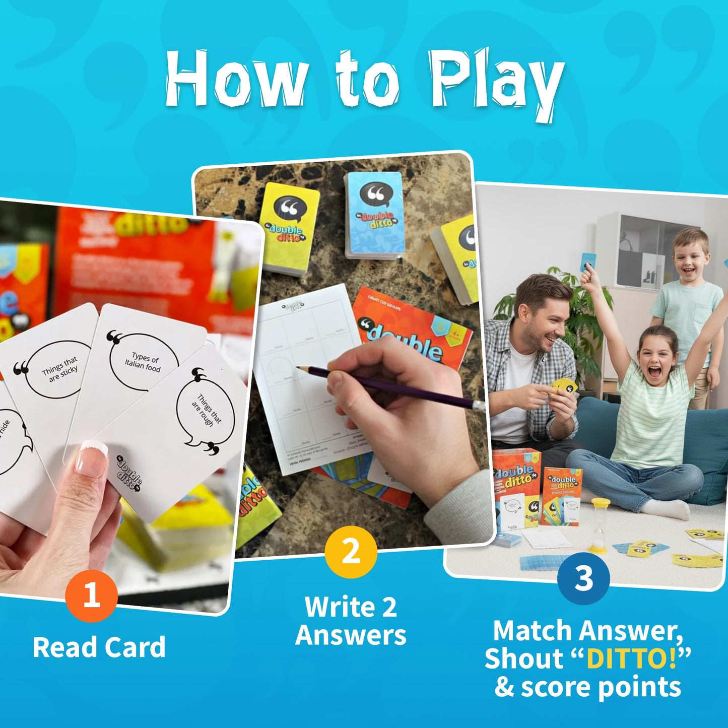Inspiration Play Double Ditto – Hilarious Award-Winning Family Party Game (Ages 8+)