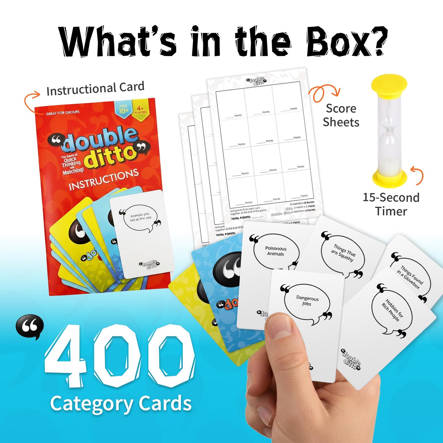 Inspiration Play Double Ditto – Hilarious Award-Winning Family Party Game (Ages 8+)