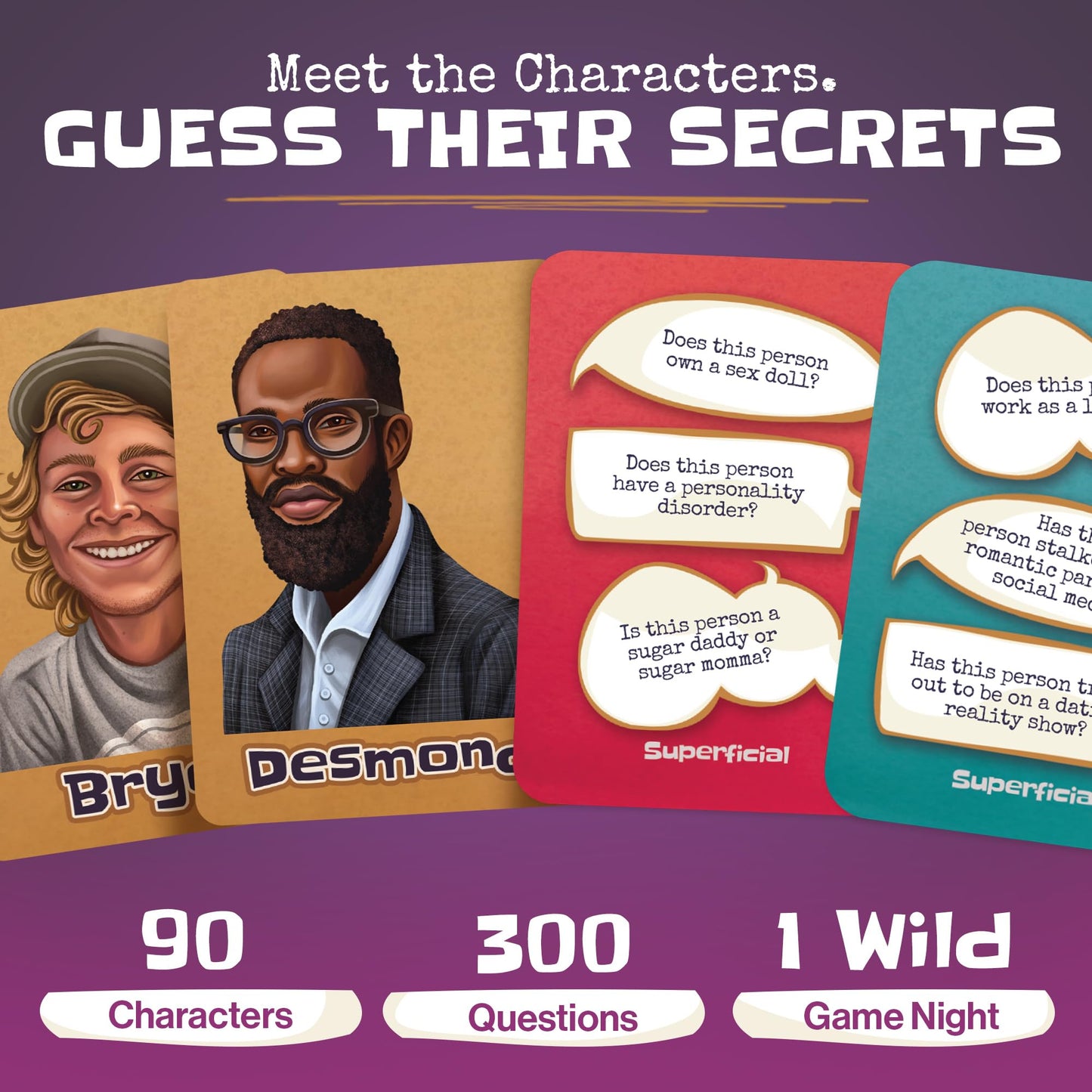 Inspiration Play Superficial – The Skin-Deep Adult Party Card Game for 18+, 2–10 Players
