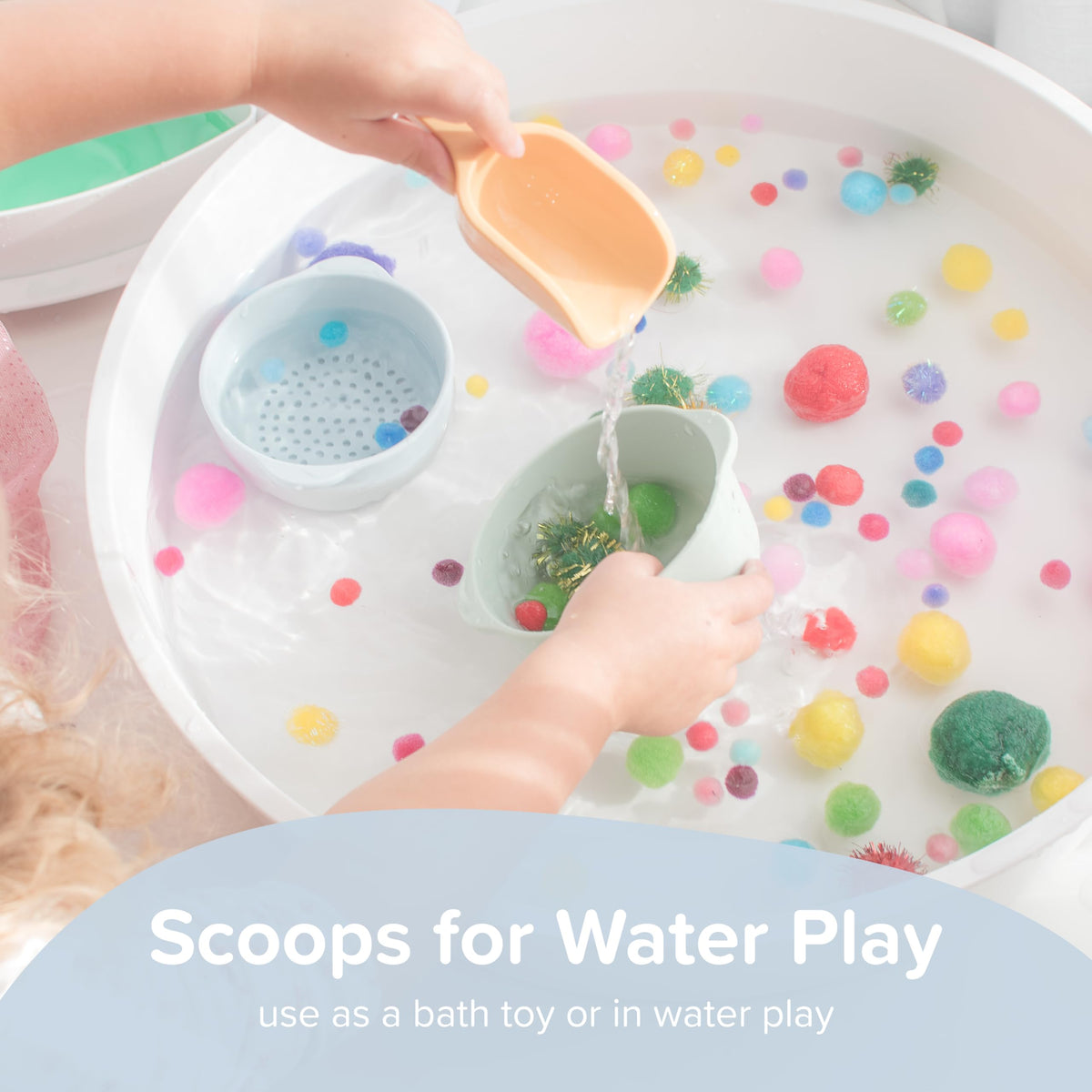Inspire My Play - 4 Mini Silicone Scoops for Sensory Tray & SEN