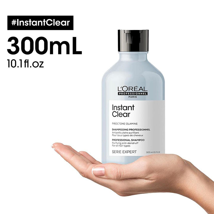 L'Oréal Professionnel Serié Expert Instant Clear Shampoo Purifying & Clarifying for Greasy and Dandruff-Prone Scalps 300 ml/10.14 oz