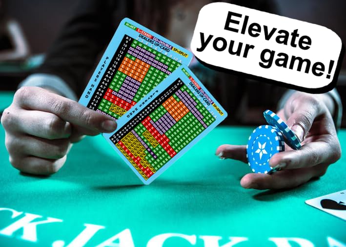 Instructional Services Blackjack Basic Strategy Card — Pocket-Sized Wallet Reference