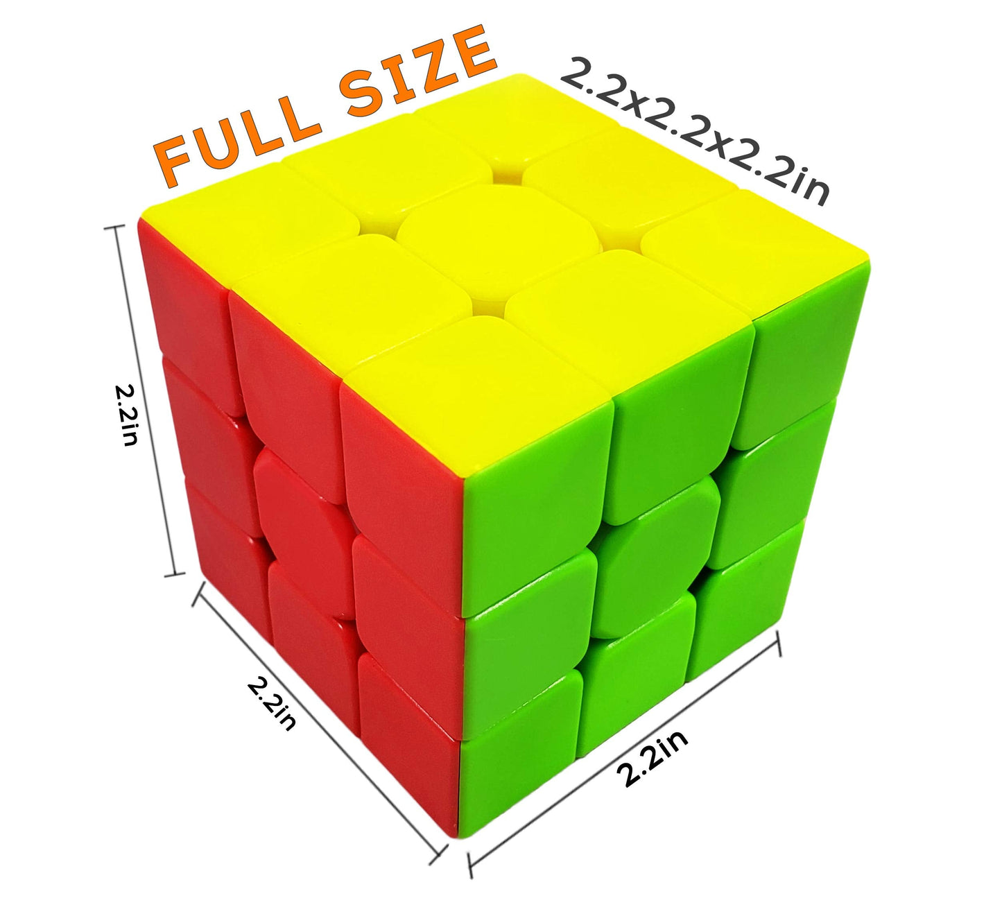INTEGEAR Speed Cube 3x3 Stickerless with Stand – Easy Turning, Durable Puzzle Toy