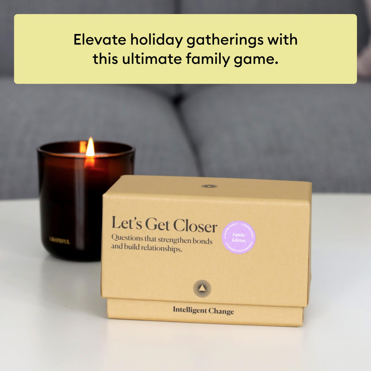 Intelligent Change Get Closer: Family Bonding Question Card Game – 100 Cards for Meaningful Conversations