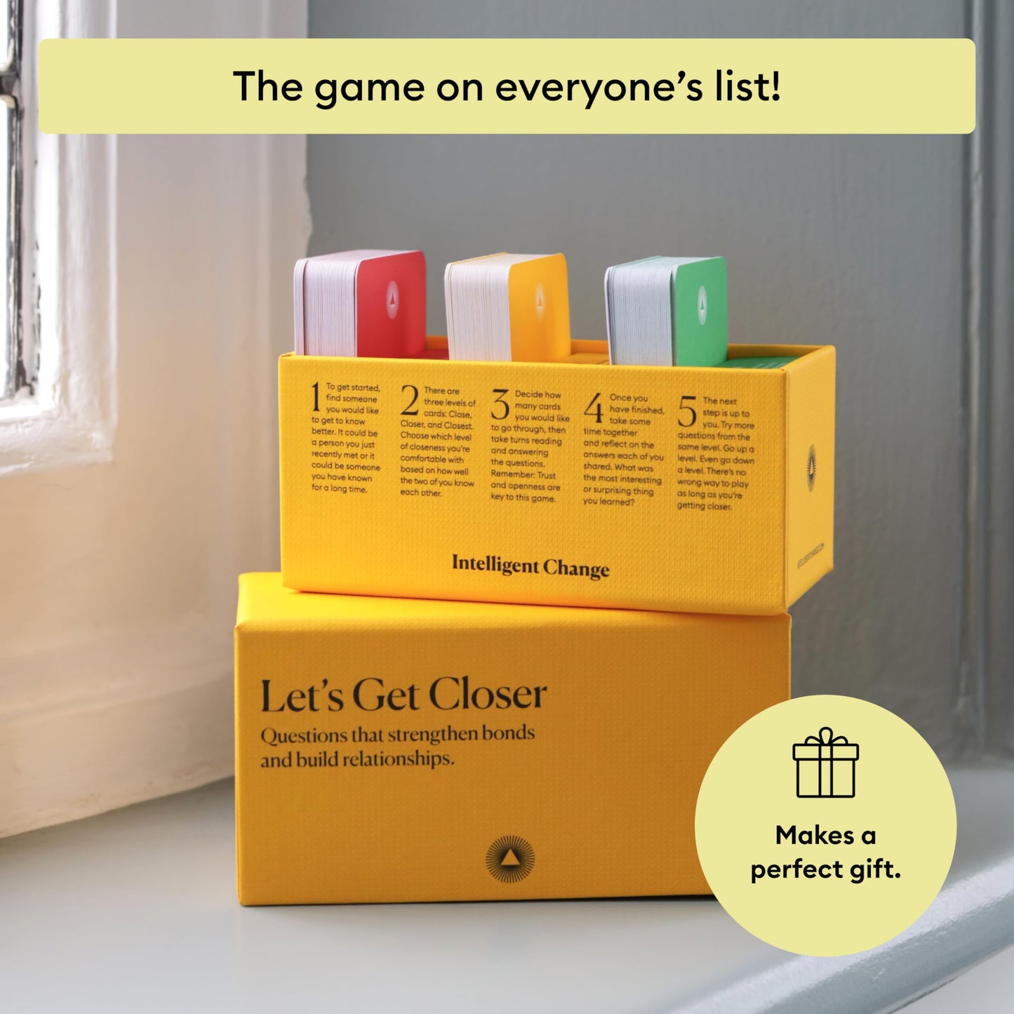 Intelligent Change Get Closer: Social Bonding Card Game — 100 Conversation Starters