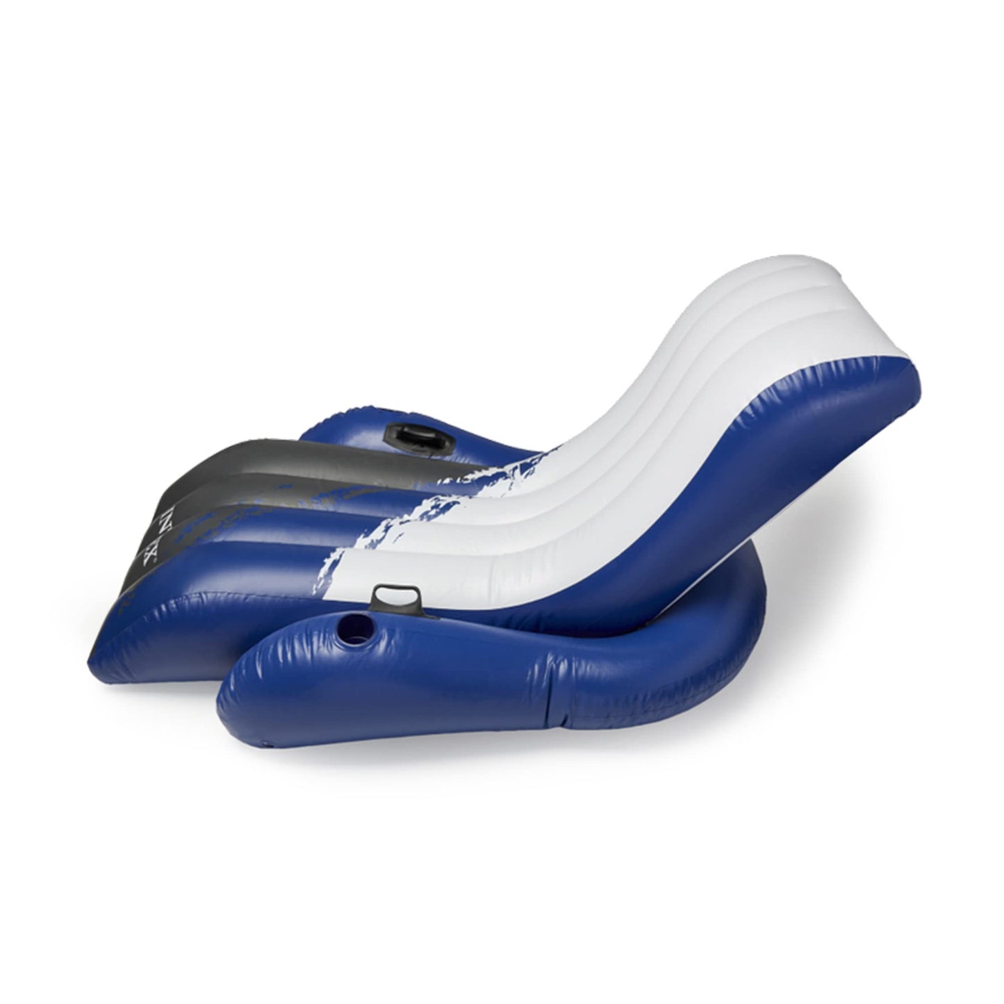 Intex Durable 18-Gauge Vinyl Pool Float Recliner Lounges — 2 Pack with Cup Holders