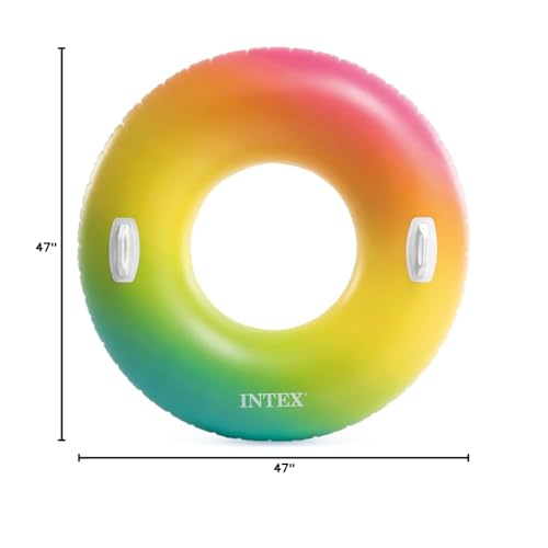 Intex Color Whirl Pool Float Tube with Handle – 47in