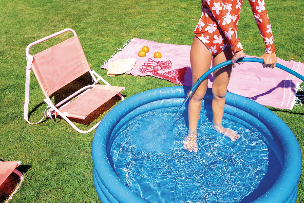 Intex 59416EP Crystal Blue Inflatable Kiddie Pool — 45in x 10in, 41 Gallon Capacity, Ages 2+