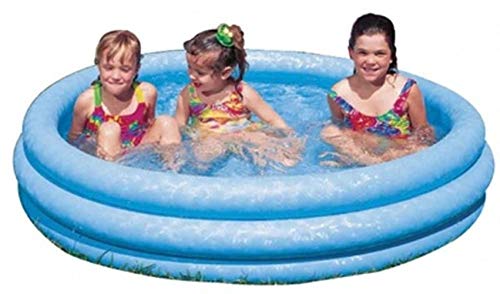 Intex Crystal Blue Inflatable Kiddie Pool – 58in x 13in, 87 Gal, Ages 2+
