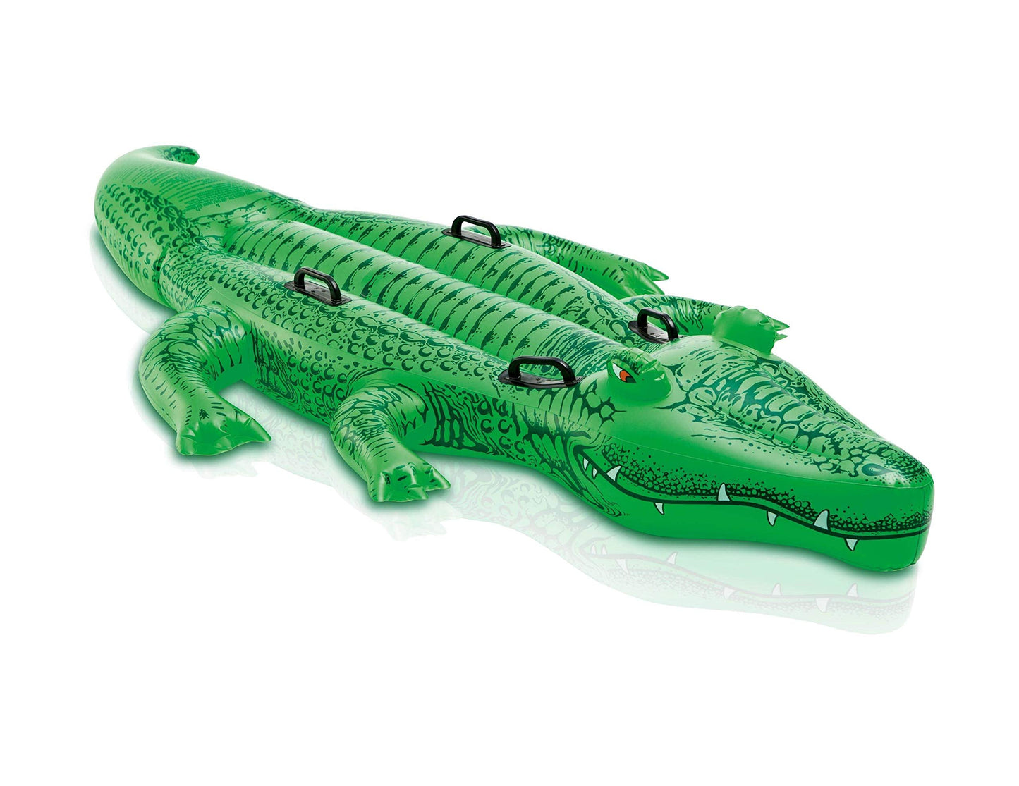 Intex Giant Gator Inflatable Pool Float — 80 x 45 in, 176 lb Capacity, Ages 3+