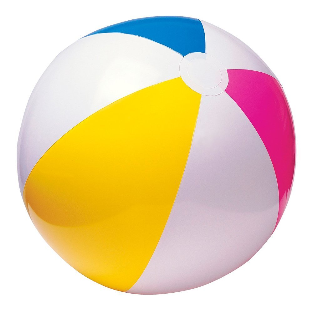 Intex 24'' Glossy Panel Ball – Durable Indoor/Outdoor Play Ball for Group Games