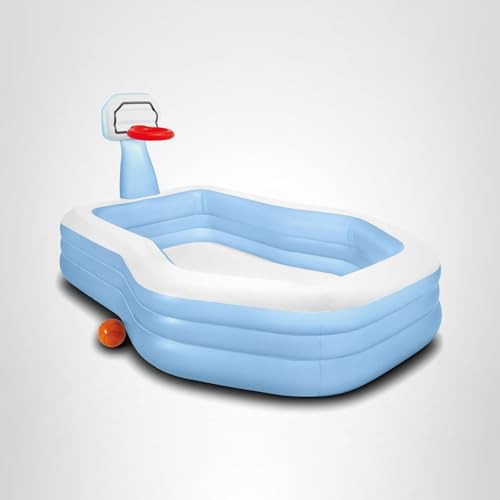 Intex 57183EP 101-Inch Swim Center Shootin' Hoops Inflatable Pool – Family Fun