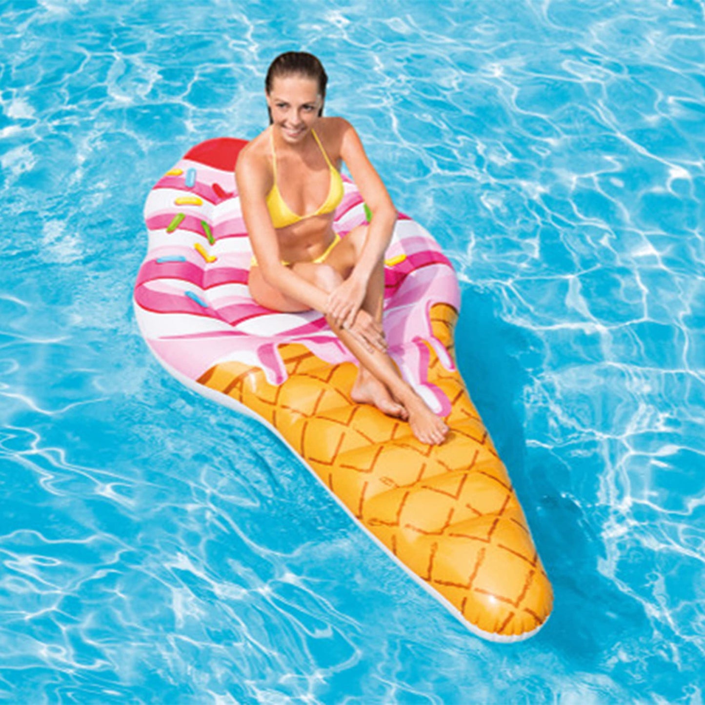 Intex Ice Cream Mat – Large Pool Float for Adults | 88 x 42 in