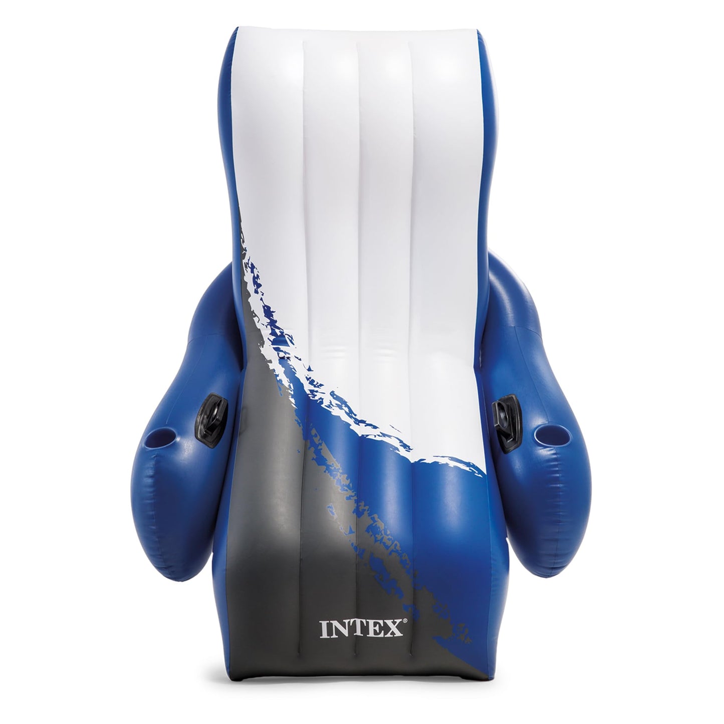 Intex Inflatable Lounge Pool Recliner Lounger with Cup Holders | 220 lb Capacity