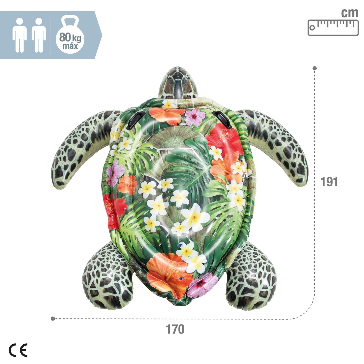 Intex Inflatable Turtle Ride-On — 191 x 170 cm