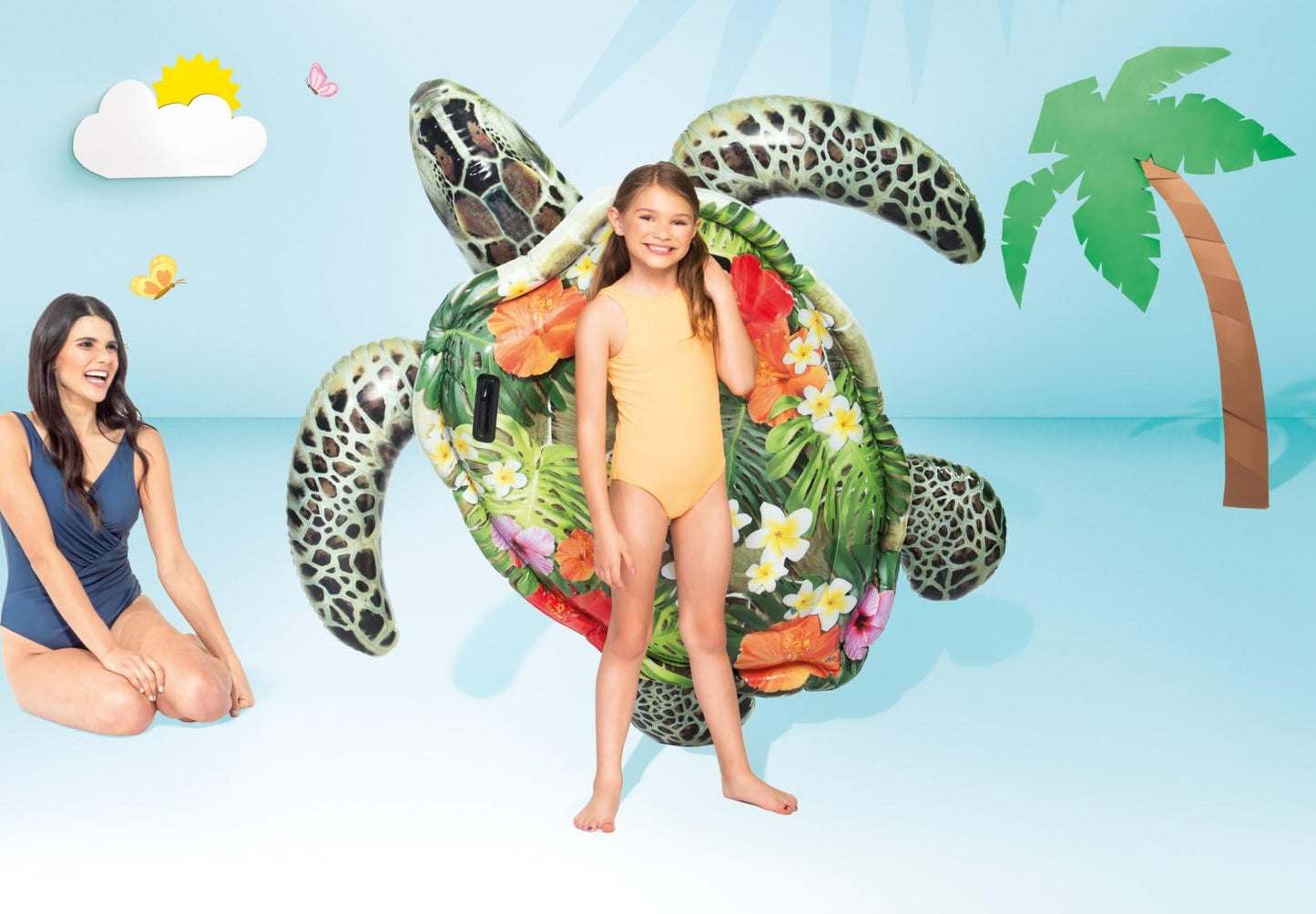 Intex Inflatable Turtle Ride-On — 191 x 170 cm