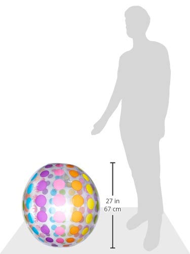 Intex Jumbo Ball 42-Inch (Pack of 2) | 2-Pack Transparent Beach & Pool Ball