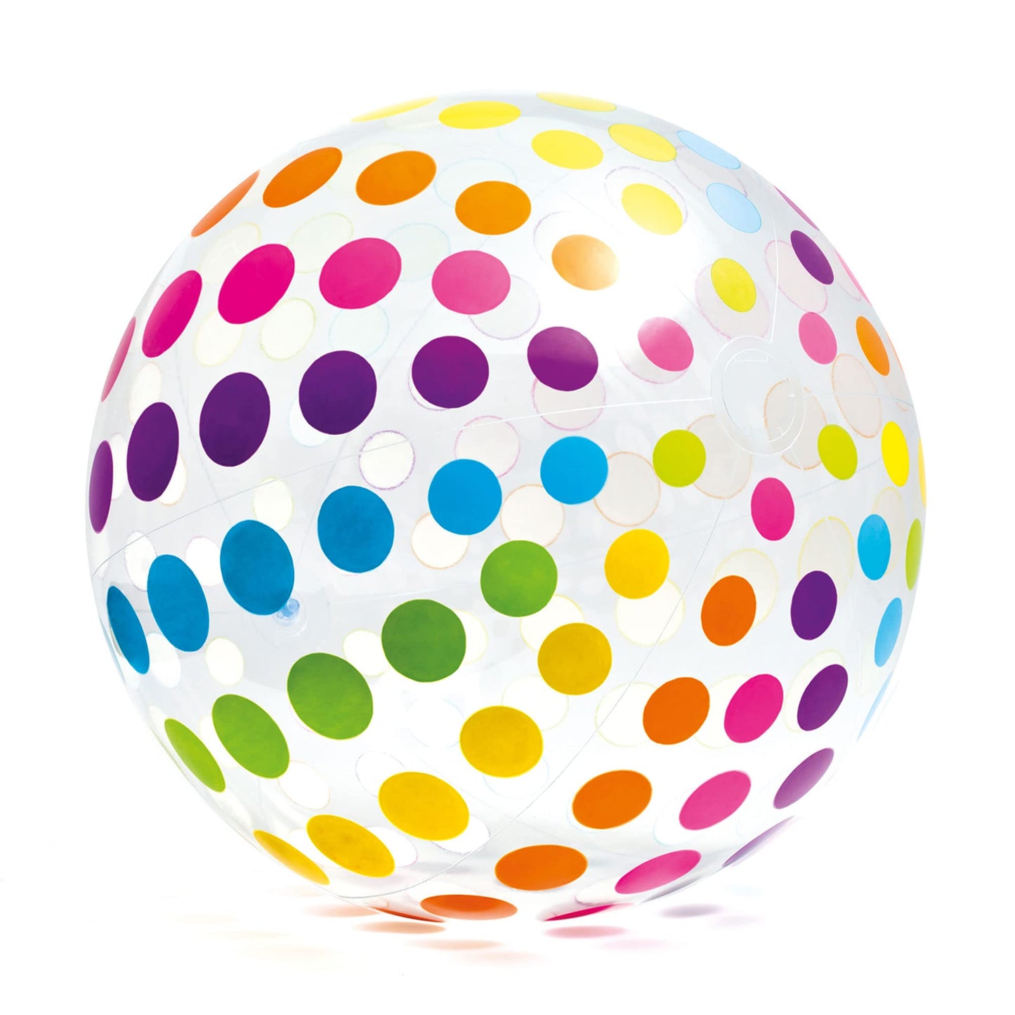Intex Jumbo Inflatable Ball – 42-inch Rainbow Dot Pattern