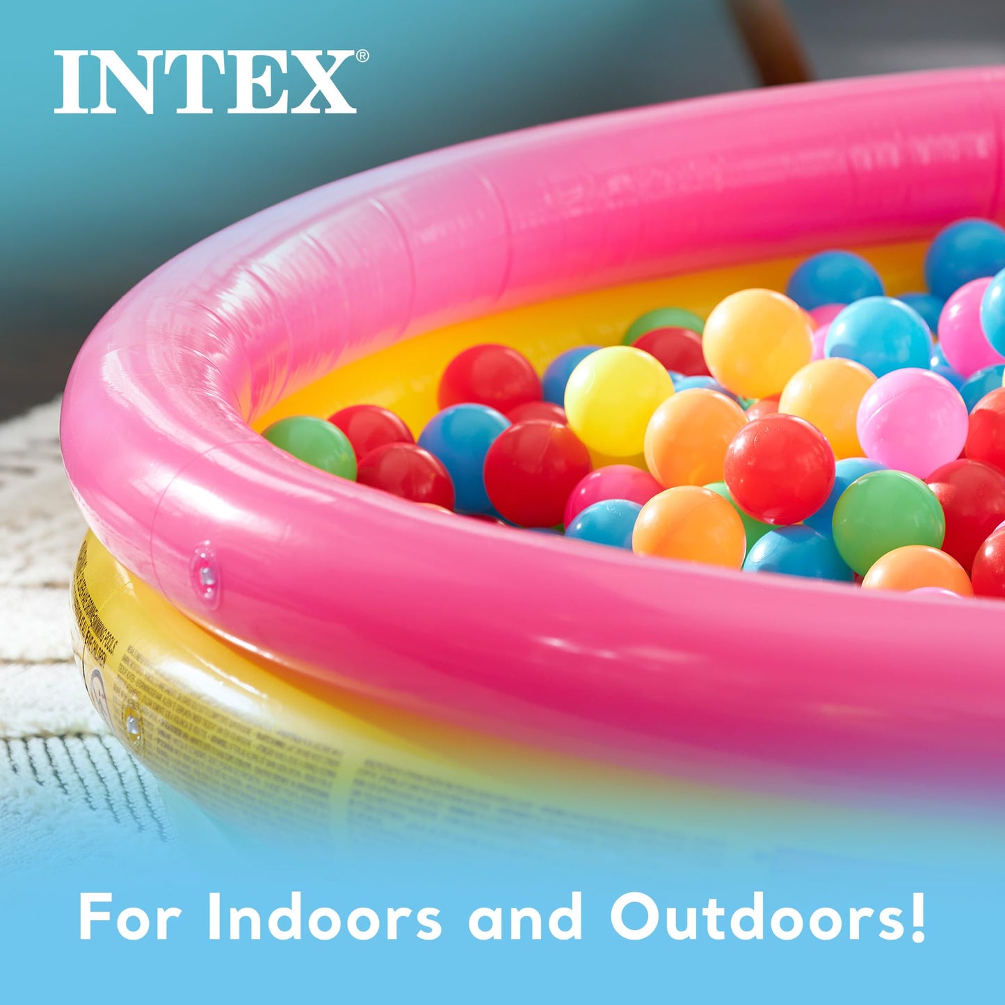 Intex Kiddie Pool Sunset Glow Design - 58x13 Inches Backyard Splash