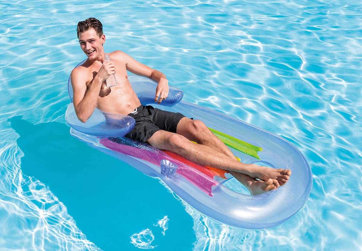 Intex King Kool 58802EP Inflatable Lounging Pool Float – Multi-Colored