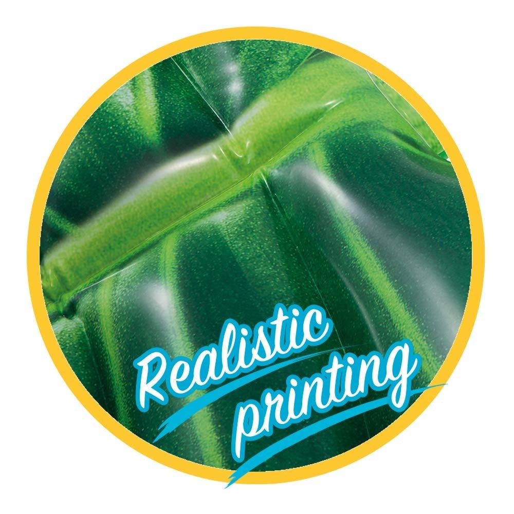 Intex 56283EU Inflatable Palm Leaf Mat – 213 x 142 cm, 2 Air Chambers, Multicoloured