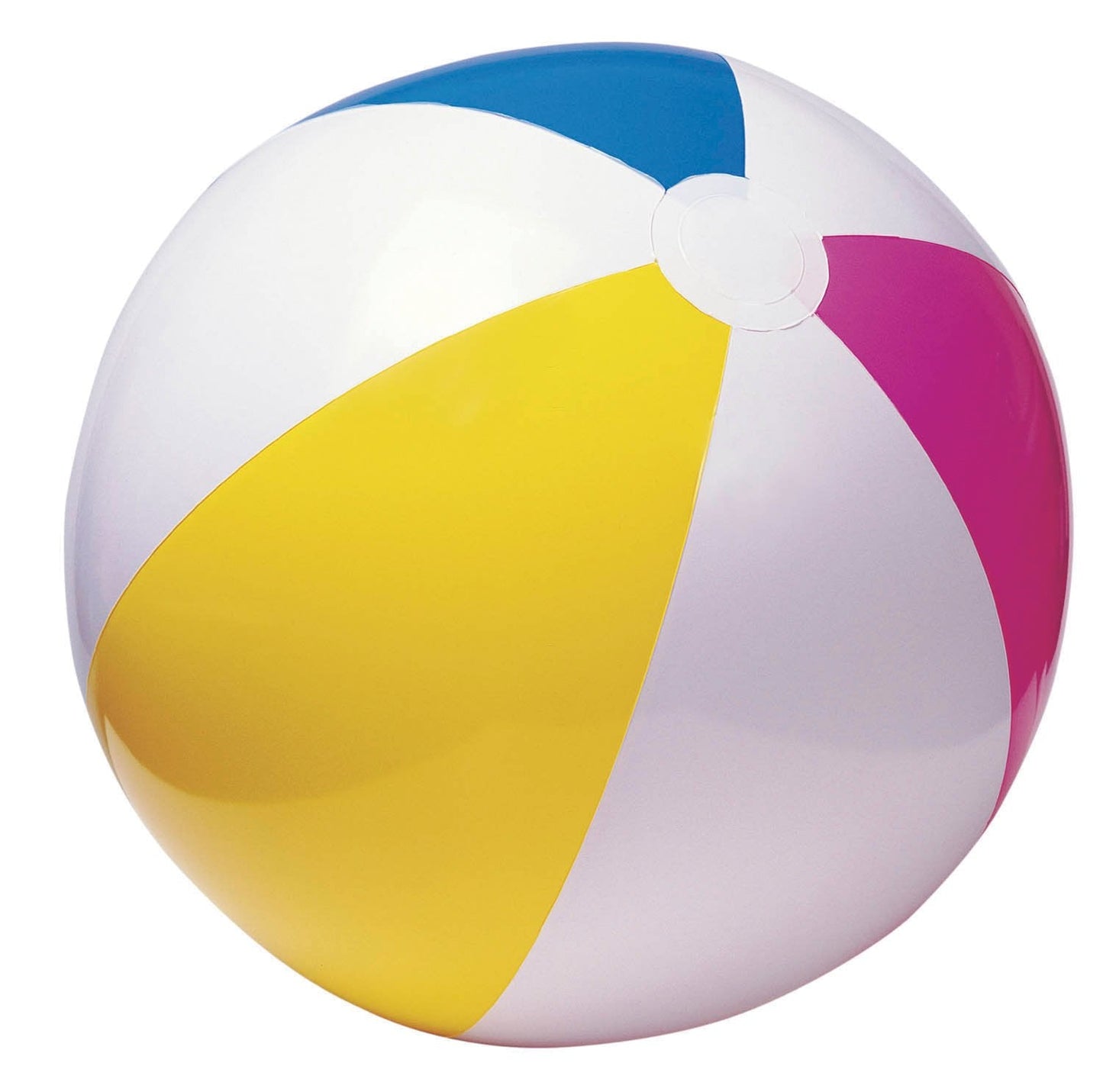 Intex Inflatable Beach Ball with Rainbow-Glossy Panel – 24-Inch