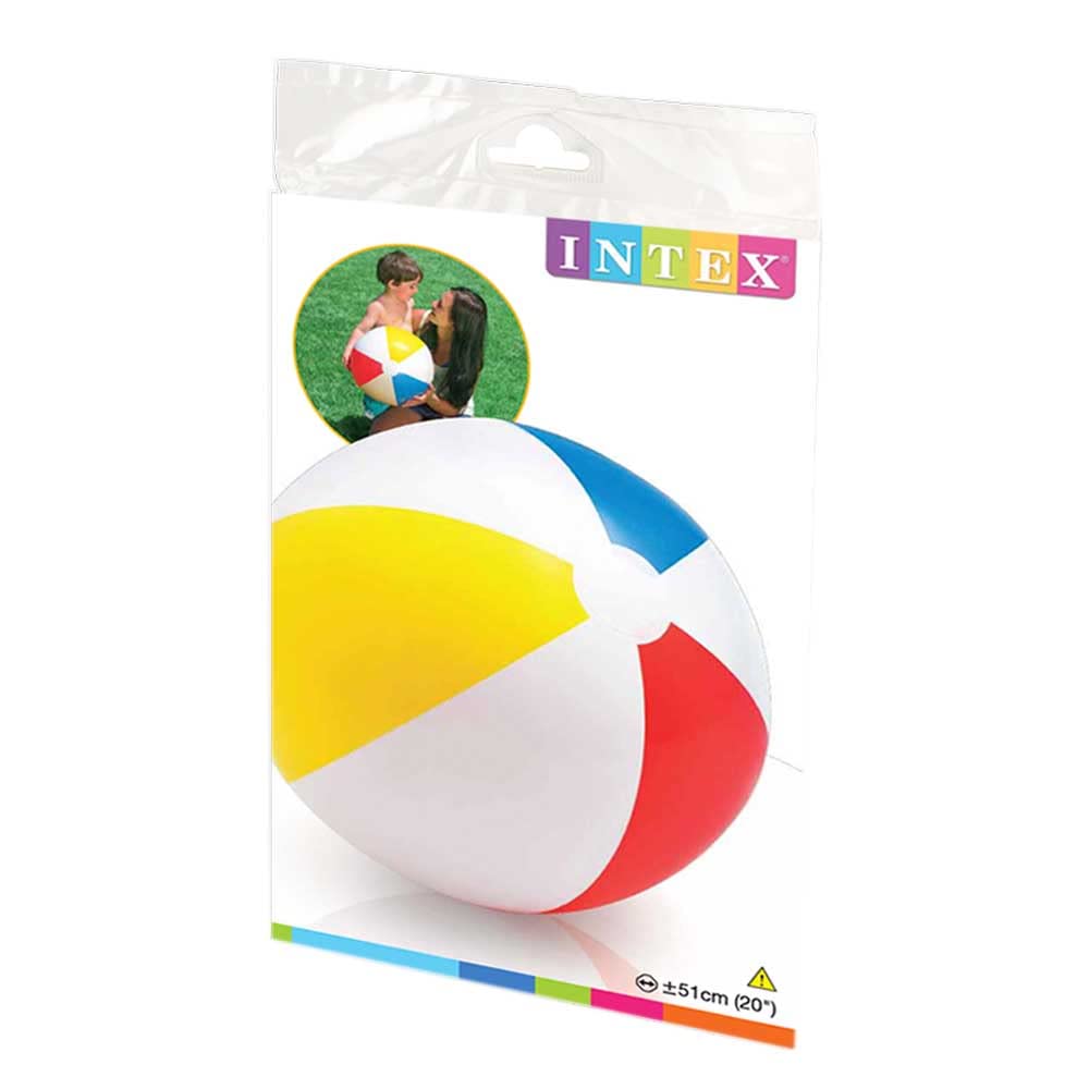 Intex Recreation 20-Inch Glossy Panel Beach Ball 59020Ep | Inflatable Toy