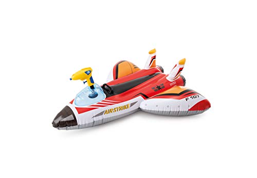 Intex Water Gun Plane Inflatable Float – 46x46in Pool Toy, 88 lb Capacity