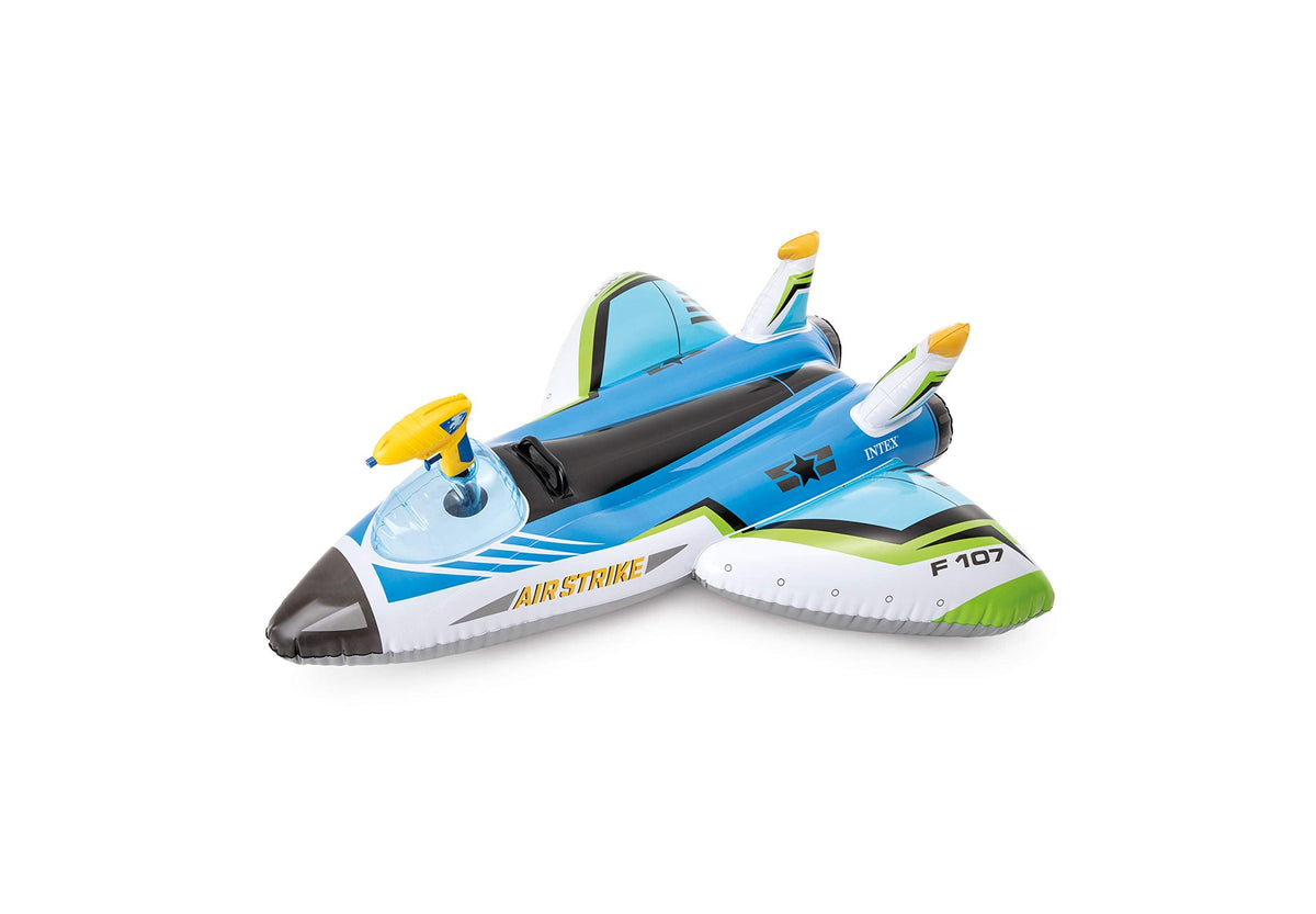 Intex Water Gun Plane Inflatable Float – 46x46in Pool Toy, 88 lb Capacity