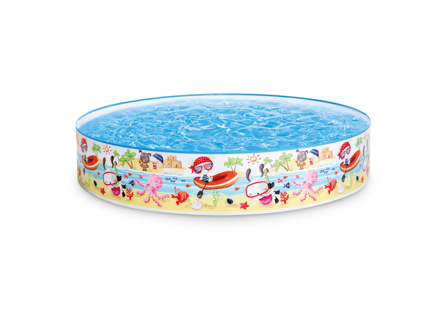 Intex Snorkel Buddies Snapset Pool - 5 ft x 10 in - Multicolor (56451EP)