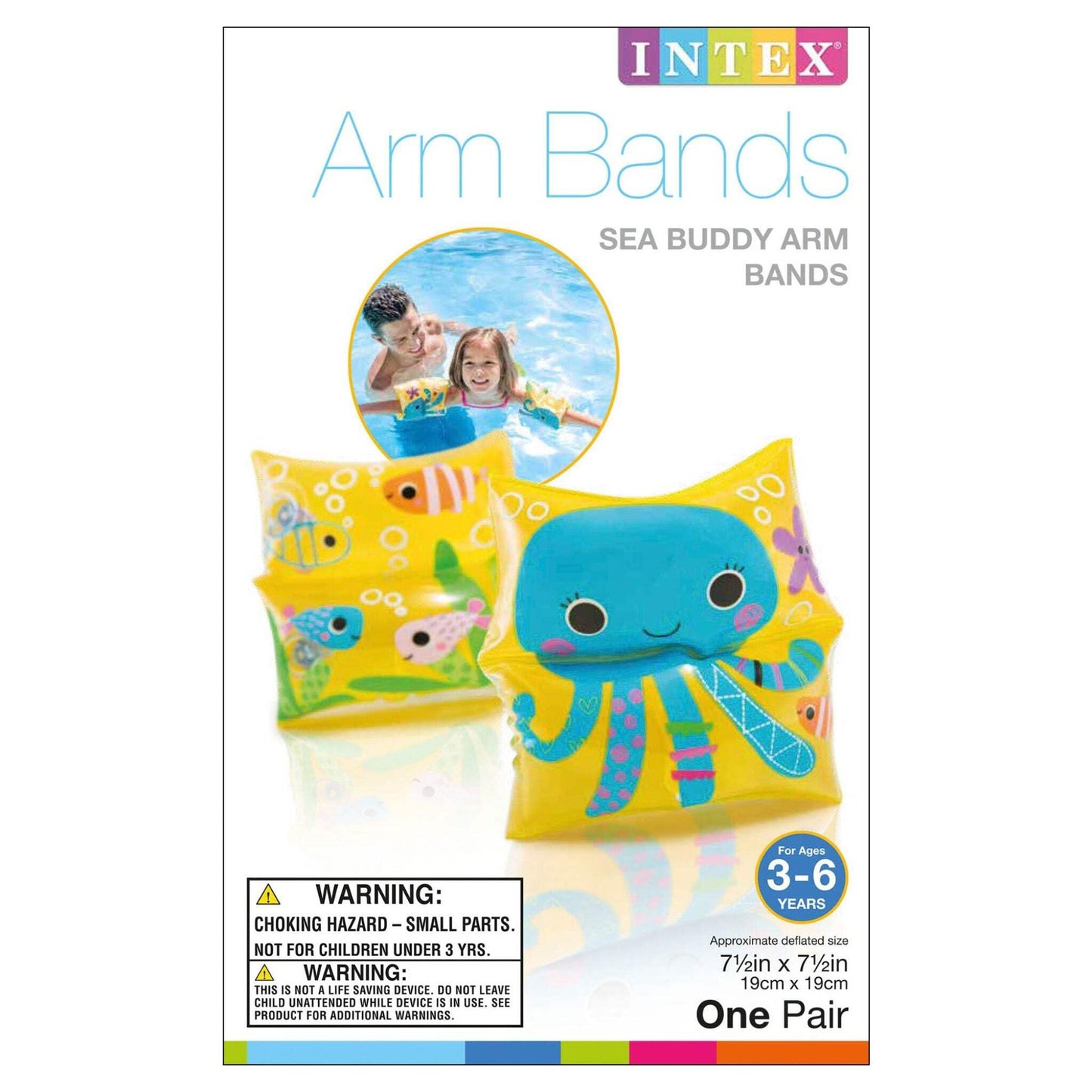 Intex Swim Arm Bands - Sea Buddy Octopus & Fishes | Kids Pool Floats
