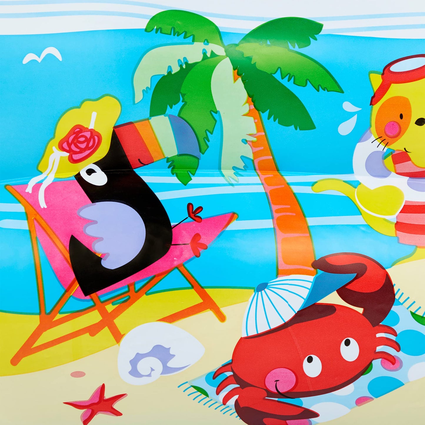 Intex Swim Center Paradise Seaside Inflatable Kiddie Pool – 8.5 ft x 5.25 ft x 18 in