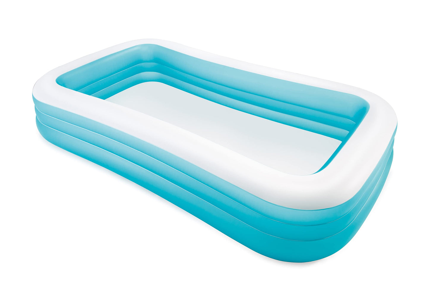 INTEX 58484EP Swim Center Inflatable Family Pool – 277-Gallon Capacity, 120 x 72 x 22 inches (Blue)