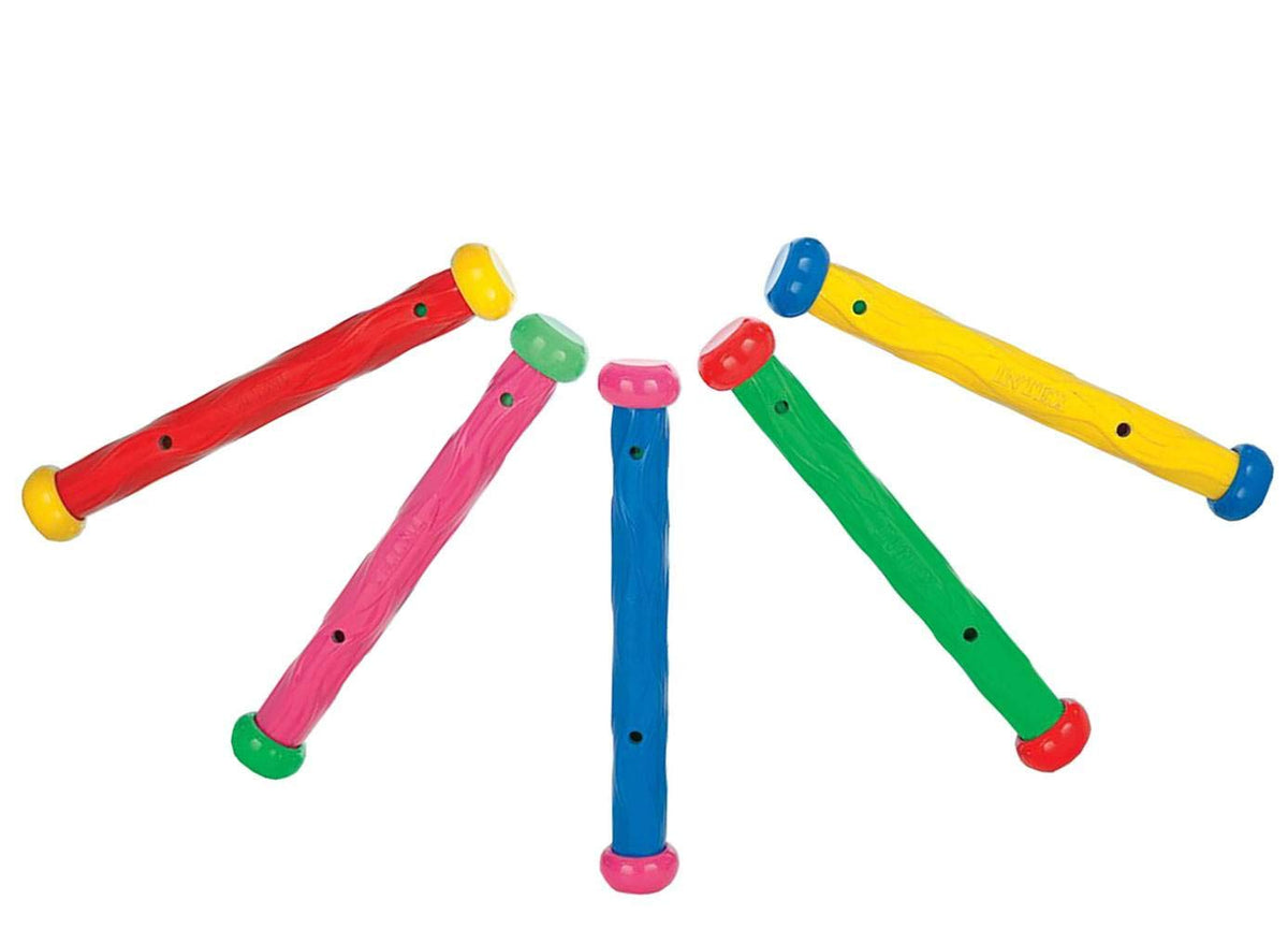 Intex Underwater Play Sticks 5-Pack (55504) – Assorted Pool Toy Set