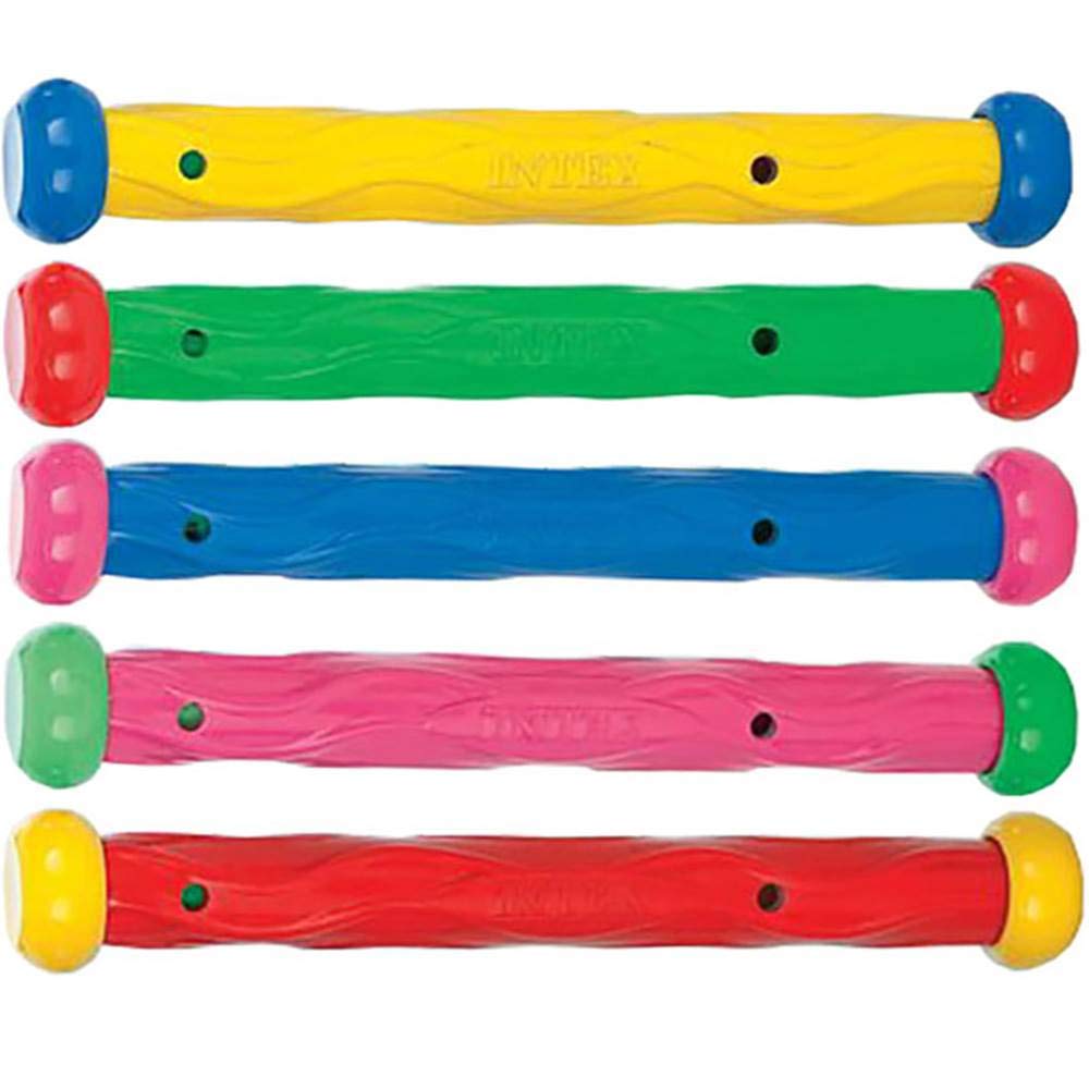 Intex Underwater Play Sticks 5-Pack (55504) – Assorted Pool Toy Set