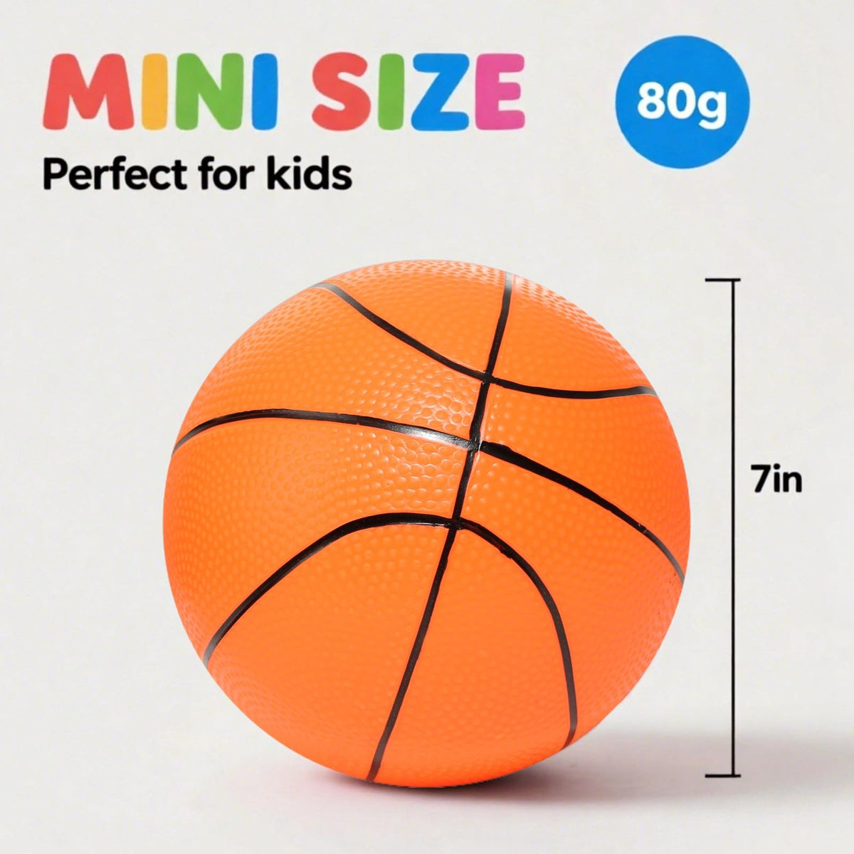 INTOWIND Mini Basketballs 7-Inch 3 Pack with Pump – Indoor & Outdoor Play for Kids