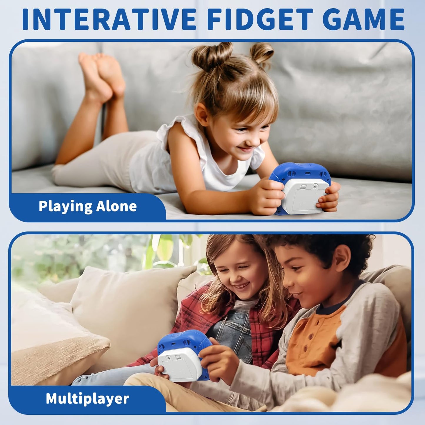 Intoypad Pop Game Light-Up Fidget Toy: 6 Modes, LED Screen, Bubble Popper for Kids