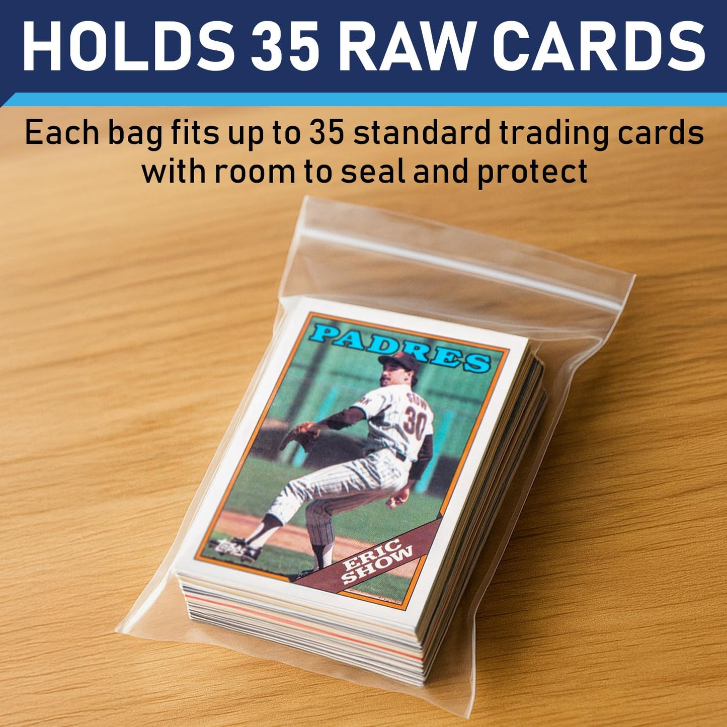 Invested Alliance Resealable Team Bags for Trading Cards — 100 Count, Clear, Acid-Free, Fits Top Loaders & Magnetic Holders