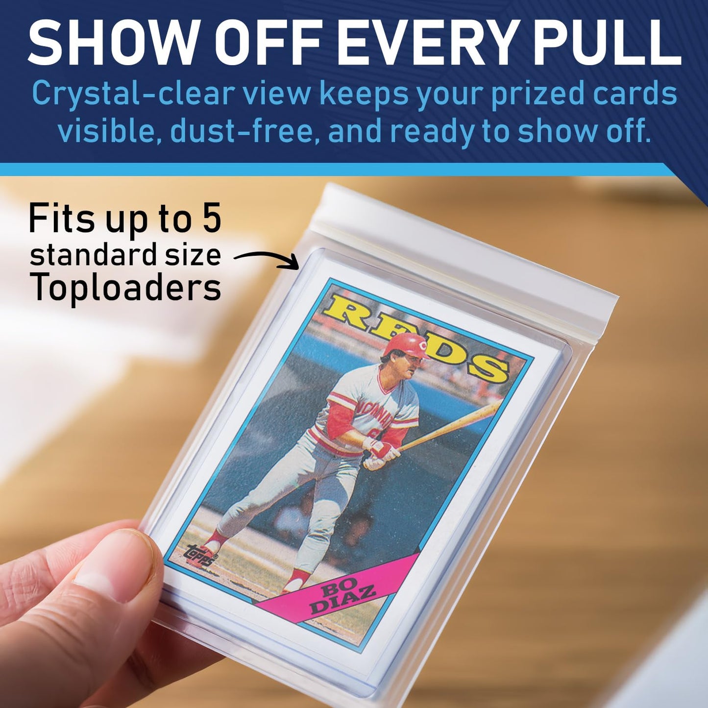 Invested Alliance Resealable Team Bags for Trading Cards — 100 Count, Clear, Acid-Free, Fits Top Loaders & Magnetic Holders