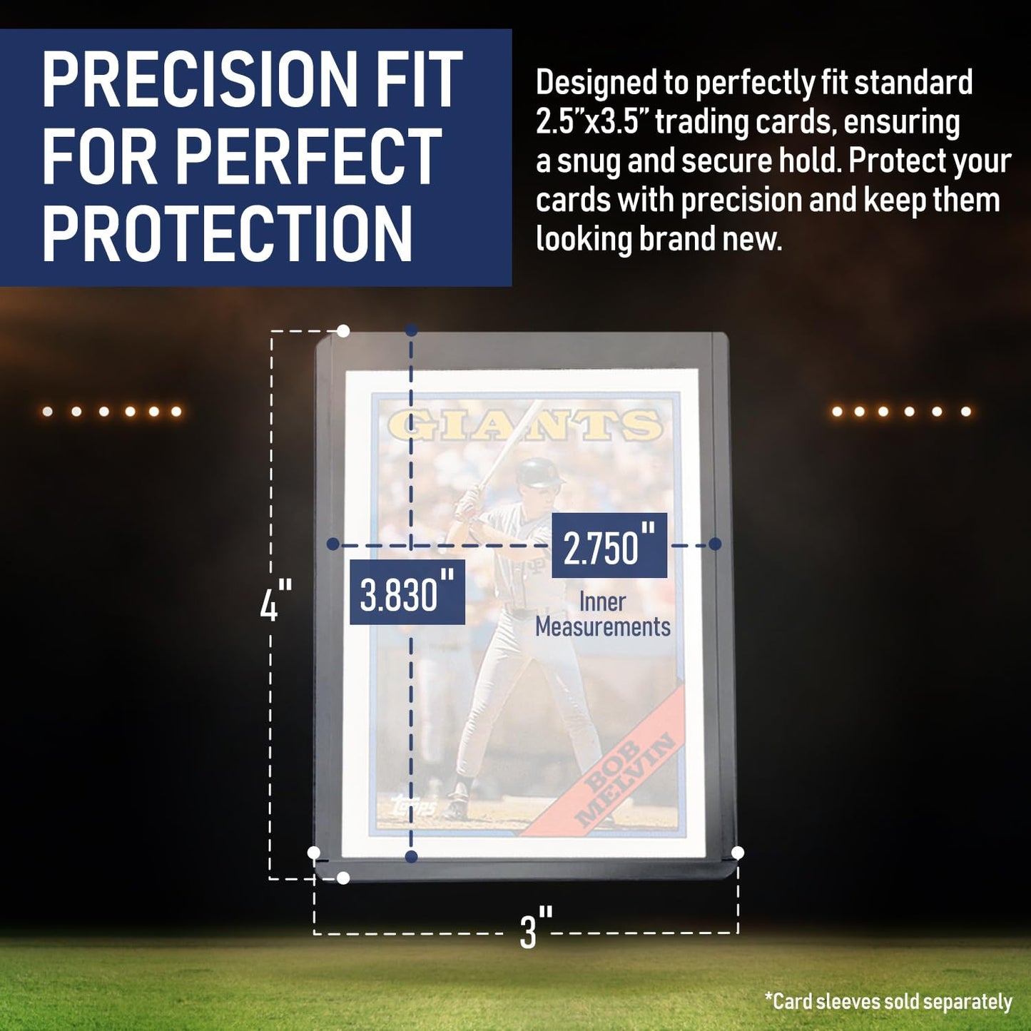 Invested Alliance Premium Top Loaders for Cards – 130pt Thickness, 2.5×3.5” Clear PVC, 100 Pack