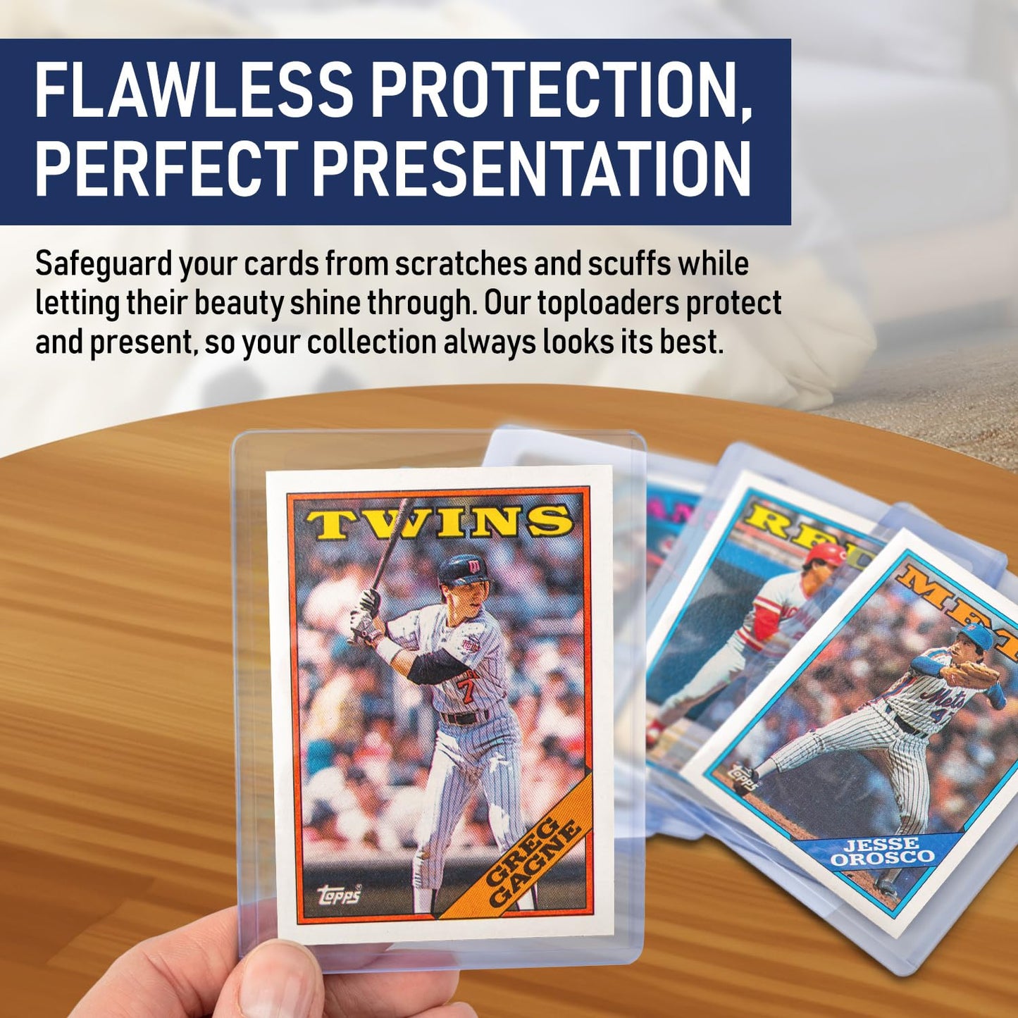 Invested Alliance Premium Seamless 20PT Top Loaders – 360PT Thick Card Sleeves, Hard Plastic for 2.5 x 3.5 Cards