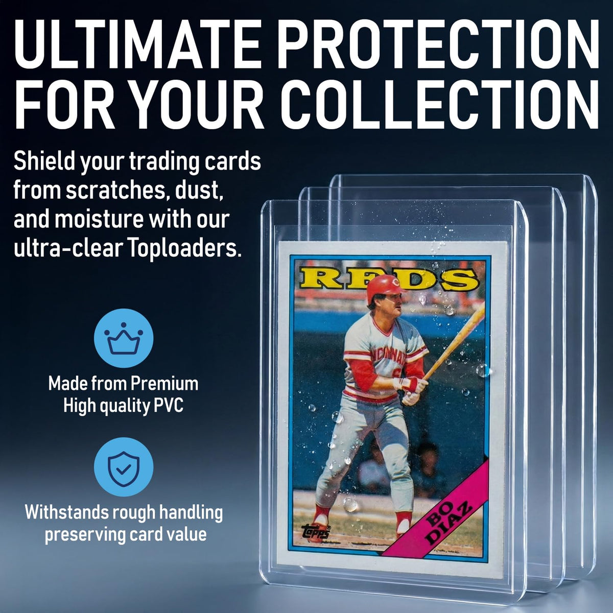 Invested Alliance Regular 3x4 Rigid Card Top Loaders & Sleeves | 100 Toploaders + 100 Penny Sleeves Bulk Pack