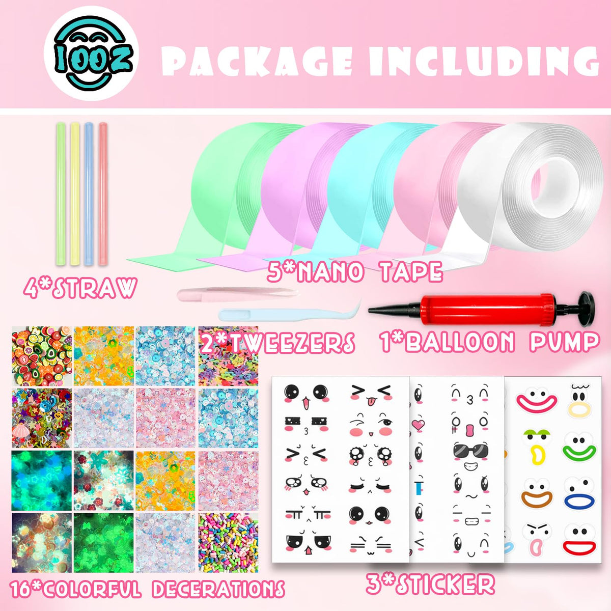 IOOZ Nano Tape Bubble Kit | DIY Bubble Toys for Kids, Colorful Bubbles & Creative Play